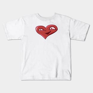 Cartoon heart) Kids T-Shirt